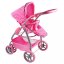 Detský eshop: Multifunkčný kočík pre bábiky Baby Mix Jasmínka svetlo ružový