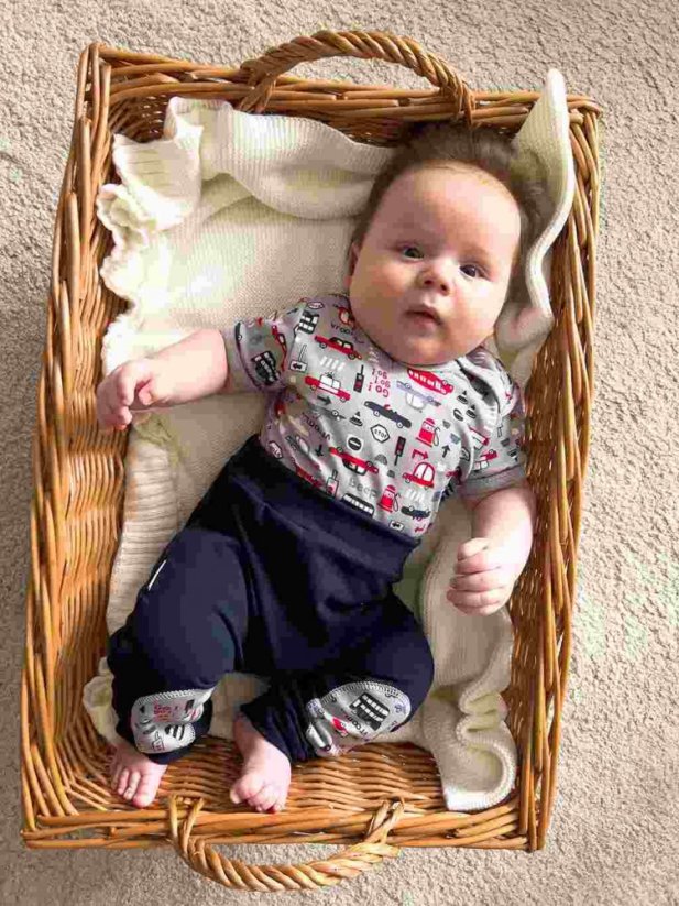 Detský eshop: Dojčenské bavlnené tričko s krátkym rukávom New Baby Go!go!go!