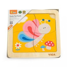 Detský eshop: Drevené puzzle pre najmenších Viga 4 ks Motýlik