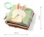 Detský eshop: Senzorická knižka králiček  - nature,  14 x 14 cm