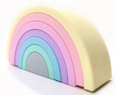 Silikónová edukačná dúha Rainbow Pastel - 7 oblúkov, značka Baby in World
