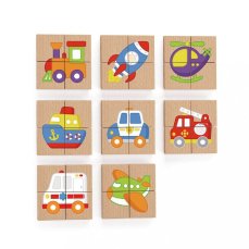 Detský eshop: Detské drevené magnetické puzzle Viga