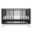 Detský eshop: Detská postieľka so zábranou New Baby MARCUS 120x60 cm grafit/biela