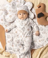 Detský eshop: Dojčenský bavlnený overal Nicol Miki