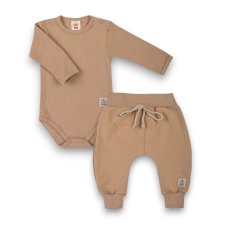 2-dielana súpravička - body + tepláčiky UNUTINE LATTE od značky Makoma