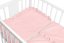 Detský eshop: 2-dielne bavlnené obliečky s volánikom soft, baby nellys, púdrovo ružové