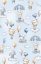 Detský eshop: Detská termoosuška s kapucňou baby nellys, lietajúce zvieratká, 100 x 100 cm, modrá