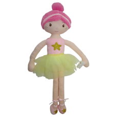 Detský eshop: Handrová bábika tulilo balerína, 70 cm - ružová