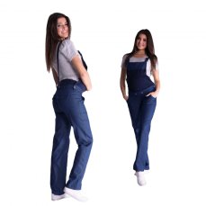 Detský eshop: Tehotenské nohavice s trakmi - tmavý jeans, značka Be MaaMaa