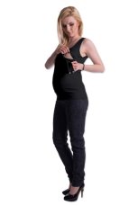 Detský eshop: Tehotenské, dojčiace tielko s odnímateľnými ramienkami - grafitové, značka Be MaaMaa