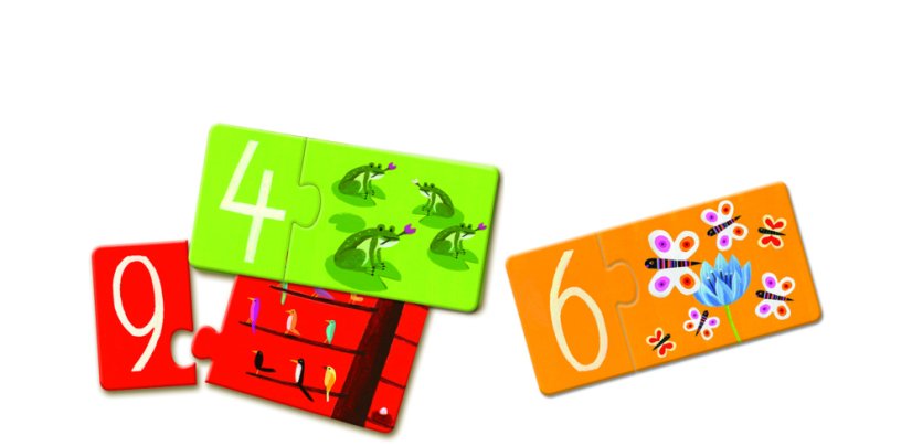Detský eshop: Puzzle duo: Čísla - 10ks