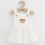 Detský eshop: Dojčenská sukienka na traky New Baby Luxury clothing Laura biela