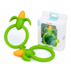 Detský eshop - Detské Detské hryzátko Corn Teether, 3m+, zelená, 1 ks