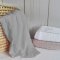 Detský eshop: Luxusná bambusová detská pletená deka baby nellys, 80x100 cm, sivá