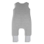 Celoročný spací vak s nohami MELANGE GREY/DARK GREY, veľkosť XS (6-12m), sivá/tmavosivá, od značky Sleepee