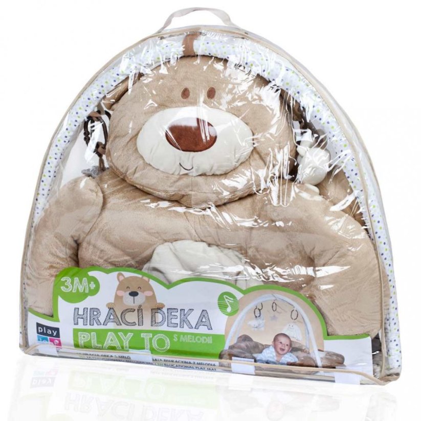 Detský eshop: Luxusná hracia deka s melódiou PlayTo medvedík