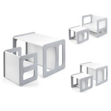 Detský eshop - Súprava nábytku Stella 3v1 stôl a stolička Grey Detský eshop - Súprava nábytku Stella 3v1 stôl a stolička Grey