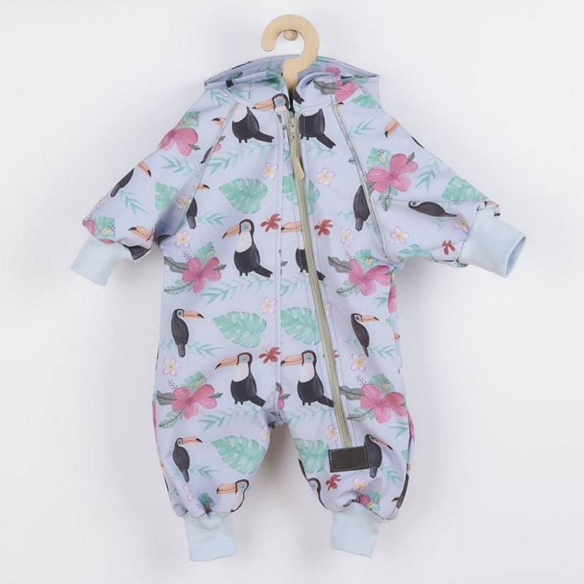 Detský eshop: Softshellový dojčenský overal New Baby Tukan