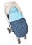 Detský eshop: Fusak, spací vak 105x55 velvet exkluzív prešívaný - modrý, značka Baby Nellys