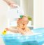 Detský eshop: Dojčenský hrnček na kúpanie, umývanie hlavičky - biely, mätový, značka akuku