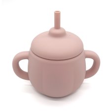 Silikónový hrnček pre bábätká a deti, 150 ml (Rose pink) od značky Martons