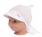 Detský eshop: Detská sieťkovaná šatka so šiltom na zaväzovanie uzlík baby nellys, biela