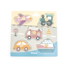Detský eshop - Drevené vkladacie puzzle dopravné prostriedky Viga Detský eshop - Drevené vkladacie puzzle dopravné prostriedky Viga