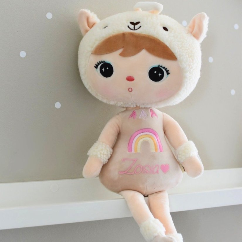 Látková bábika Boho Beige Llama béžová od značky Metoo