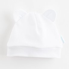 Detský eshop: Dojčenská bavlnená čiapočka New Baby Kids biela