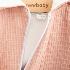 Detský eshop: Dojčenský mušelínový overal s kapucňou New Baby Comfort clothes ružová