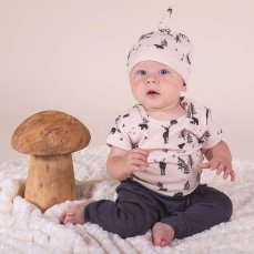 Detský eshop: Dojčenské bavlnené tepláčky Nicol Bambi sivá