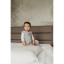 Celoročný spací vak s nohami MELANGE GREY/DARK GREY, veľkosť XS (6-12m), sivá/tmavosivá, od značky Sleepee