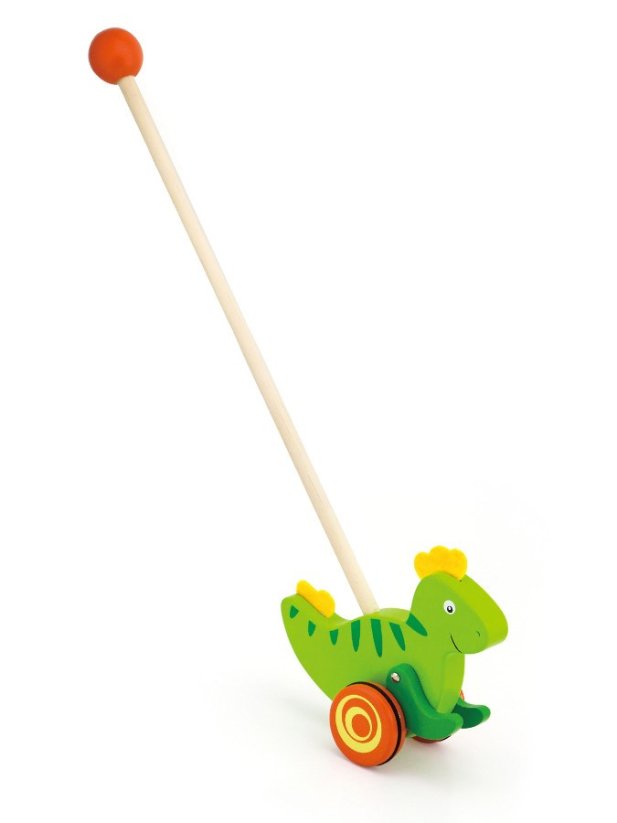 Detský eshop: Drevená jazdiaca hračka Viga dinosaurus
