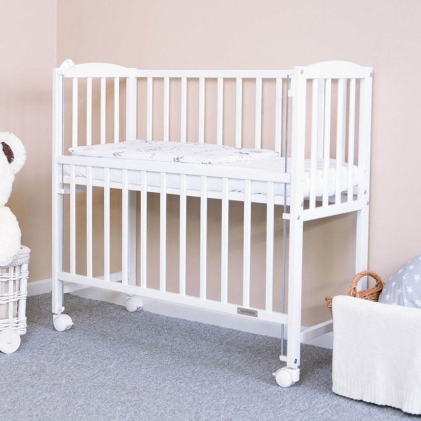Detský eshop: Detská prístavná postieľka New Baby MATEO 90x40 cm biela