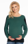Detský eshop: Tehotenský sveter - zeleno/čierny, značka Be MaaMaa