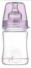 LOVI Sklenená fľaštička 150 ml Diamond Glass - mašlička