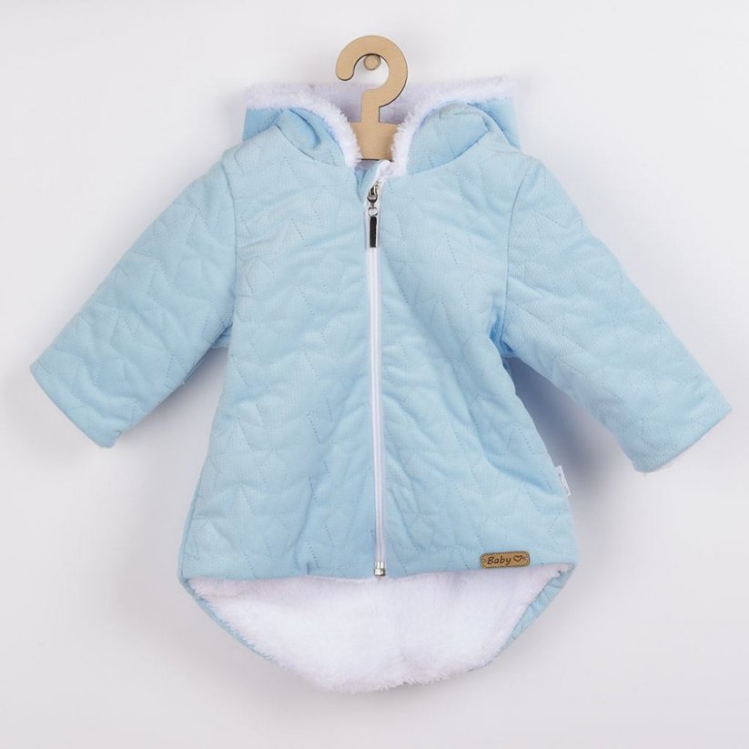 Detský eshop: Zimný dojčenský kabátik s čiapočkou Nicol Kids Winter modrý