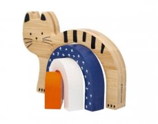 Drevená/bambusová skladacia hra - Mačka, značka Adam Toys