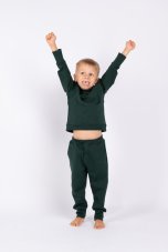 Rastúce detské tepláky Basic – Dark Green (tmavo zelená) od značky Moniel