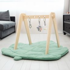 Detský eshop - Edukačná drevená hrazdička s hračkami New Baby