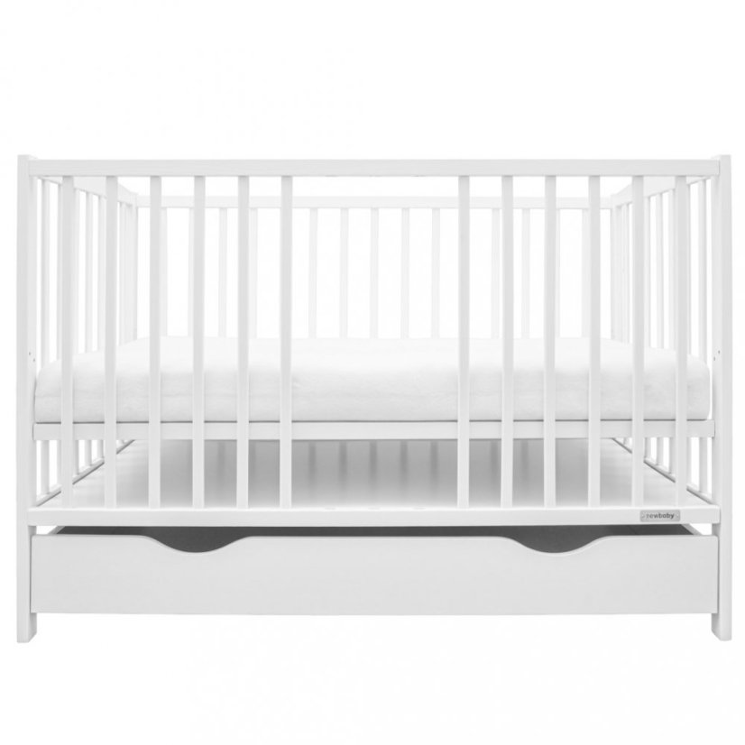 Detský eshop: Detská postieľka so šuplíkom New Baby LILLY biela
