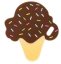 Detský eshop: Silikónové detské hryzátko zmrzlinka - čokoládová, značka BocioLand