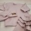 3-dielny oversize komplet: mikina + legíny so sukničkou + čelenka (74-86) Pink Glow, od značky Z&Z - Veľkosť: 80 (9-12m)
