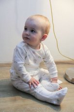 Detský eshop - Dojčenské bavlnené body s dlhým rukávom Zoe
