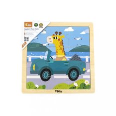 Detský eshop: Drevené puzzle pre najmenších Viga 9 ks Auto
