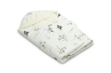 Zavinovačka do autosedačky s kapucňou a uškami, velvet, OLIVE krémová, od značky Sensillo