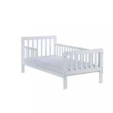 Detský eshop: Detská posteľ so zábranou Drewex Nidum 140x70 cm biela