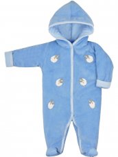 Zimná dojčenská kombinéza Bobash Fashion Ovečky modrá