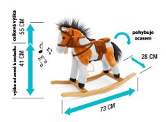 Detský eshop - Hojdací koník s melódiou Jurášek svetlo hnedý