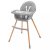 Detský eshop - Jedálenská stolička Freja wooden dark grey